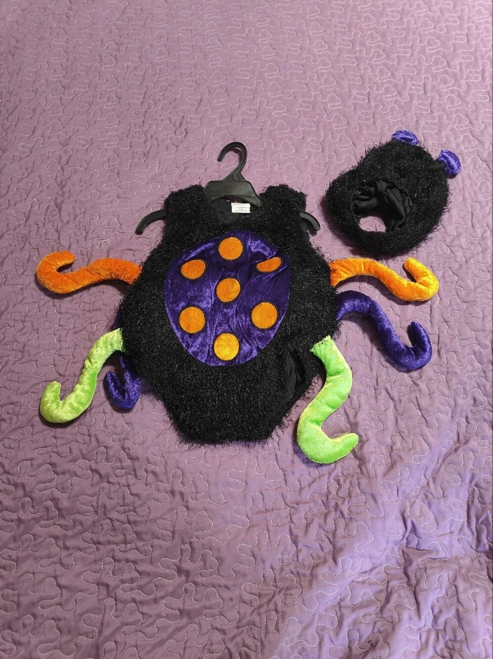 Halloween Spider Baby Infant Costume Size 0 To 12 Months